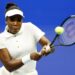 Venus Williams playing tennis at the US Open.