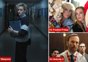 'Weapons' sticking to its guns as No. 1 at box office for second Friday