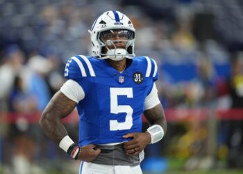 Indianapolis Colts quarterback in uniform.