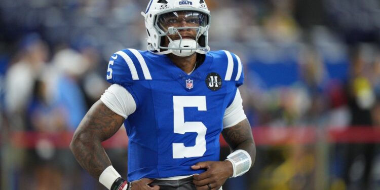 Indianapolis Colts quarterback in uniform.