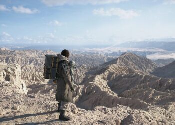 A screenshot from Death Stranding 2: On the Beach.