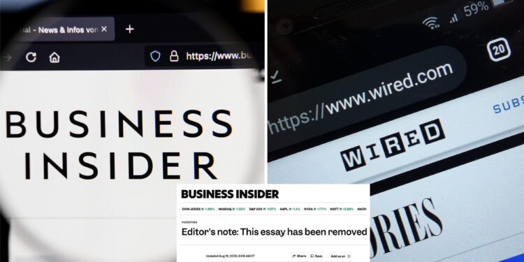 Wired, Business Insider delete phony articles allegedly written by AI