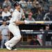 Paul Goldschmidt, hitting a double during the Yankees' win over the Twins on Tuesday, did not play in the Bombers' 4-1 loss on Aug. 13, 2025 because of a low-grade right knee sprain.