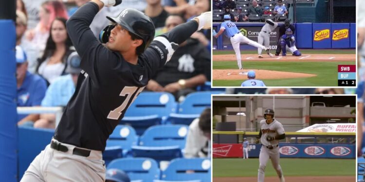 Yankees' Spencer Jones hits 443 foot home run as Triple-A hot streak continues