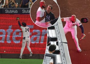 Yankees lose Amed Rosario to IL after he crashes into outfield wall
