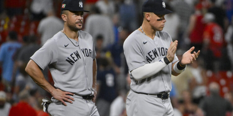 Yankees outfield returns of Aaron Judge, Giancarlo Stanton still unclear