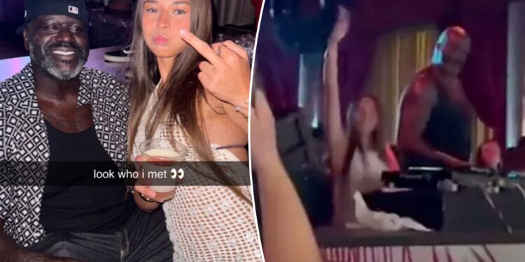$43M OnlyFans star Sophie Rain parties with Shaq in Vegas while celebrating 21st birthday