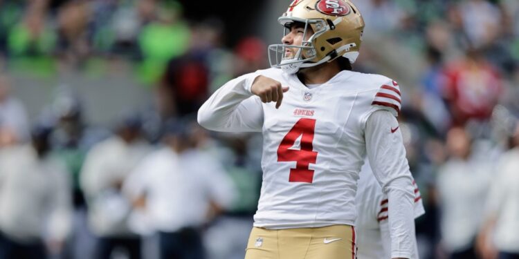 49ers quarterback on the field.