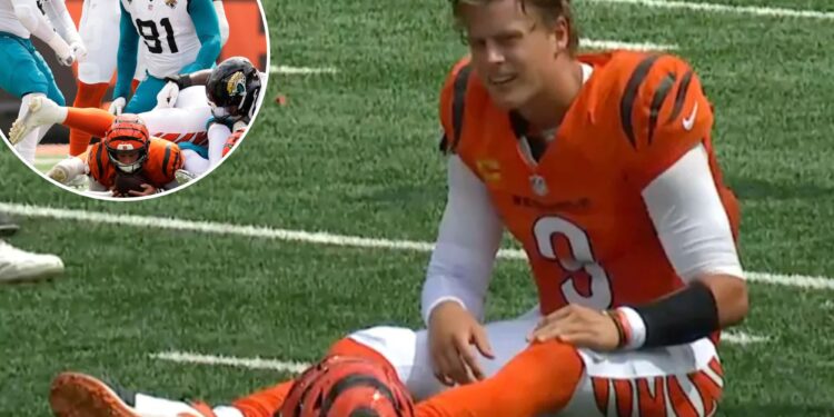 Bengals' Joe Burrow suffers toe injury vs. Jaguars