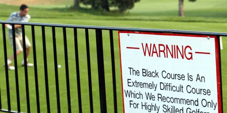 Bethpage Black's iconic sign will be leaving Long Island during the Ryder Cup.