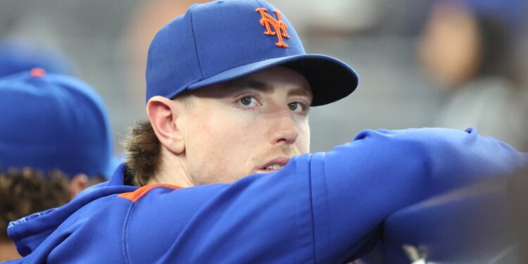 Brett Baty looks on during the Mets-Marlins game on Sept. 27, 2025.
