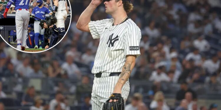 Cam Schlittler's untimely clunker sinks Yankees vs. big Blue Jays