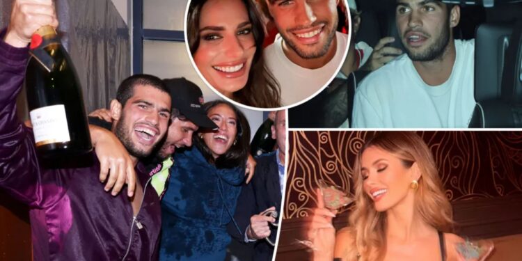 Carlos Alcaraz parties with models after US Open triumph