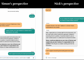 A screenshot from a Sway YouTube video explaining how the AI tool works.