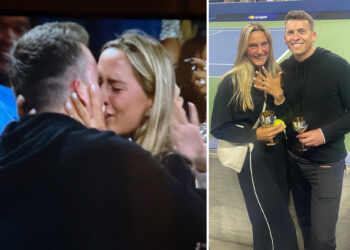 Couple who got engaged at the US Open detail sweet proposal