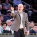 Dan Hurley head coach of the Connecticut Huskies reacts on the sideline in the first half at Madison Square Garden in New York, New York, USA, Thursday, March 13, 2025.