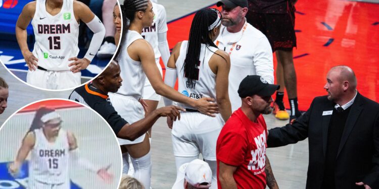 Fever fans tossed after exchange with Dream's Allisha Gray