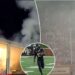 Food truck's smoke is enveloping field of college football game