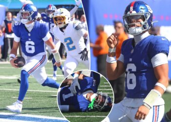 Giants get first win in Jaxson Dart's debut after Malik Nabers injury