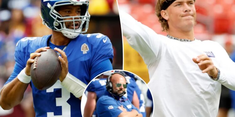 Giants make their Russell Wilson-Jaxson Dart decision for Week 2