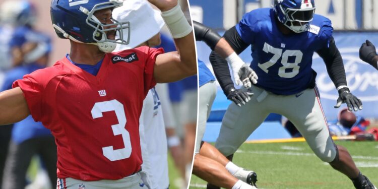 Giants' offensive line could derail all the 2025 optimism