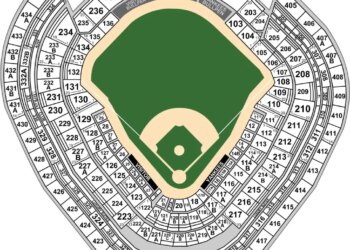 A map of The Bronx's Yankee Stadium.