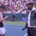 Polish tennis player Iga Swiatek delayed her post match interview to send a text message to her coach after defeating Russia's Ekaterina Alexandrova, 6-3, 6-1, in Round 4 of the 2025 US Open on Monday, September 1, 2025.