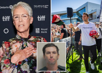 Jamie Lee Curtis cries while discussing Charlie Kirk's assassination