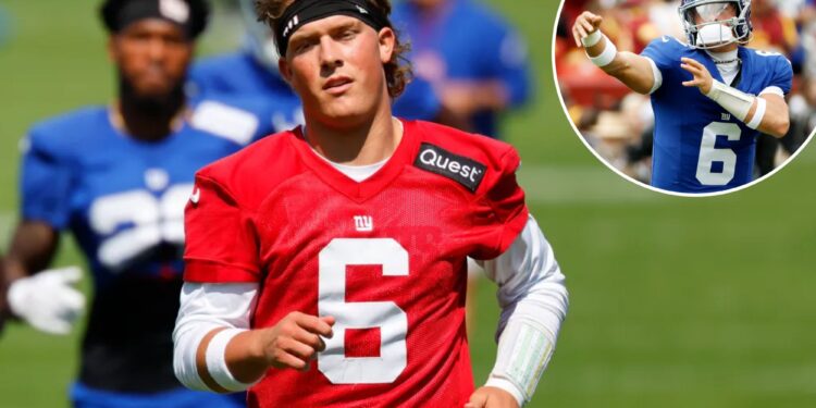 Jaxson Dart has to juggle balancing act as he awaits his Giants turn