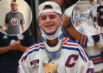 Long Island high school hockey player now walking after near-death experience