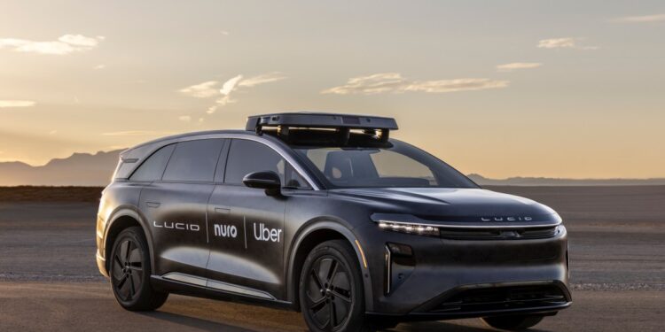 Lucid kicks off its Nuro-Uber robotaxi deal with delivery of first vehicle