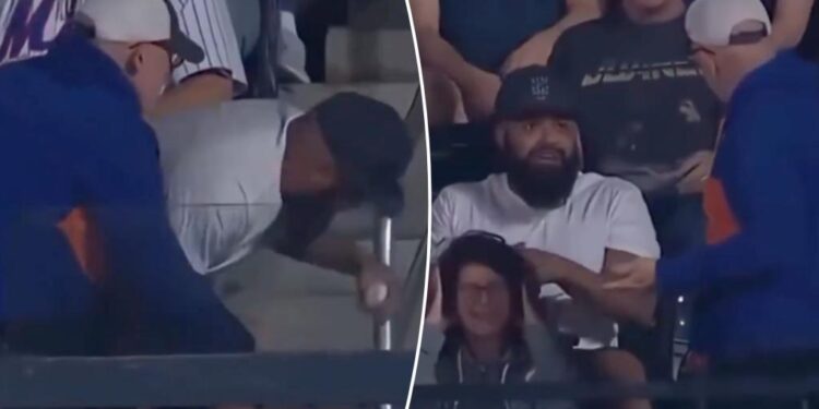 Mets fan snatches ball from 'old guy' in despicable Citi Field scene