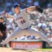 New York Mets pitcher Ryan Helsley (56) pitching.