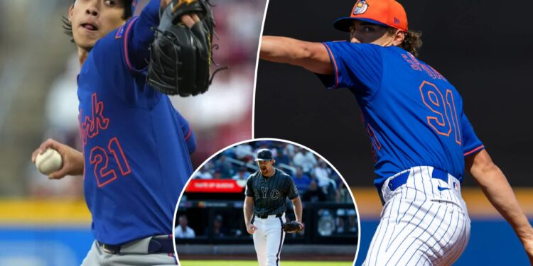 Mets unleashing young trio of arms in pressurized race is rare treat
