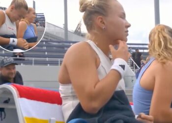 Mirra Andreeva has awkward US Open run-in with fan while on court