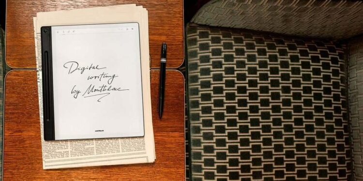 Montblanc is getting into the digital notepad game