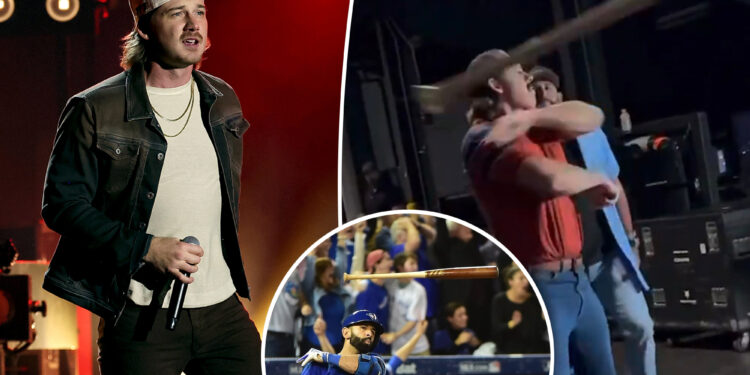 Morgan Wallen chucks baseball bat at Jose Bautista's wife during pre-concert walkout