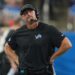 Lions coach Dan Campbell on the sidelines during a football game.