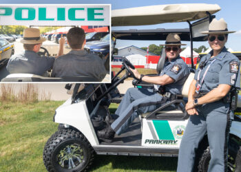 Power 'drive!' Tricked-out emergency golf cart with ATV-style tires, speeds up to 30 mph unveiled for Ryder Cup police patrol