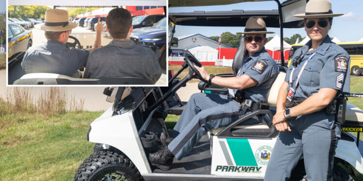 Power 'drive!' Tricked-out emergency golf cart with ATV-style tires, speeds up to 30 mph unveiled for Ryder Cup police patrol