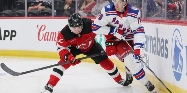 Rangers’ Brennan Othmann following Brad Marchand model