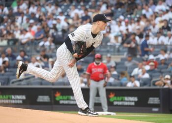 New York Yankees pitcher Ryan Yarbrough pitching.