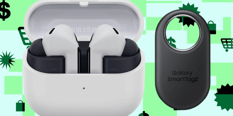 Samsung’s latest Galaxy earbuds come with a free Galaxy SmartTag2 tracker