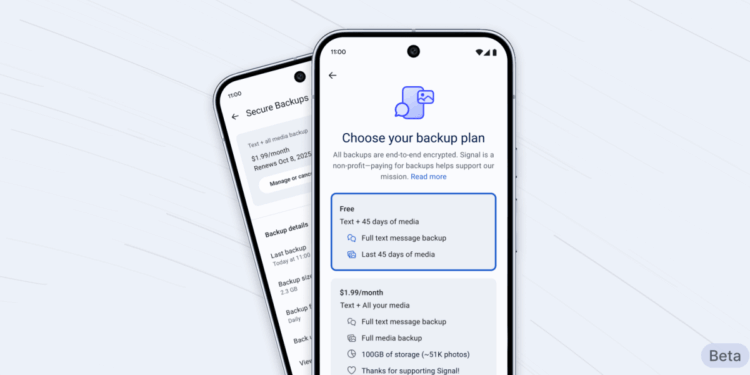 Signal’s first paid feature adds encrypted media and message backups