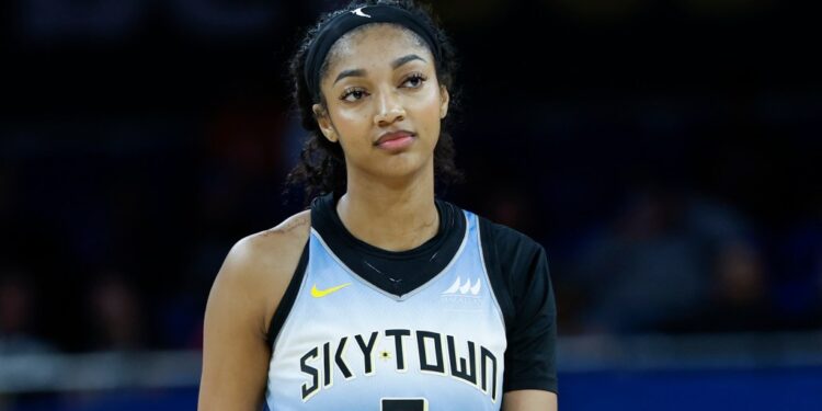 Angel Reese, Chicago Sky forward, #5.