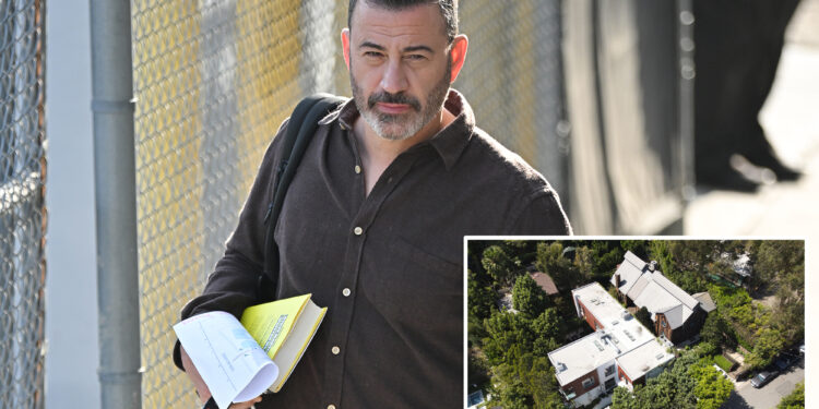 Small fire extinguished outside Jimmy Kimmel's LA home