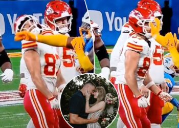 Swifties went nuts after Travis Kelce was slapped by Chargers' Teair Tart in shocking moment