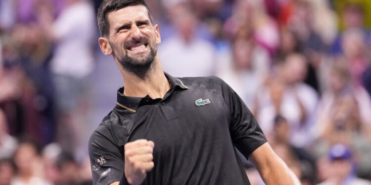 Novak Djokovic at the US Open.