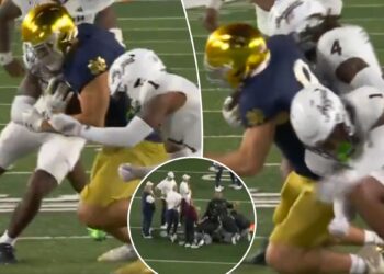 Texas A&M defensive back carted off field in scary scene