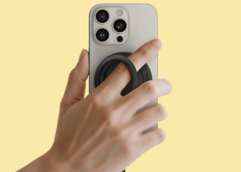 This Belkin Qi2 charging puck comes with a kickstand and cooling